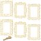 6 Pack Unfinished Wood Frames Cutout with Jute String for DIY Craft Decor 7x8.5"